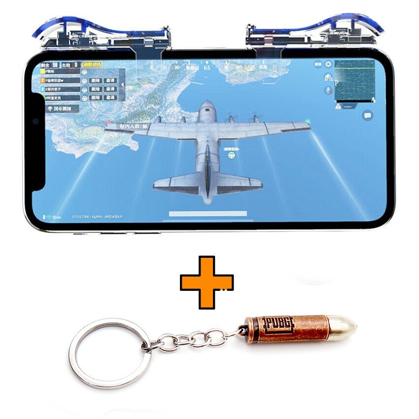 

Игровые контроллеры Marpiel X3 (геймпад триггеры курки для смартфона для PUBG) + патрон 9 mm