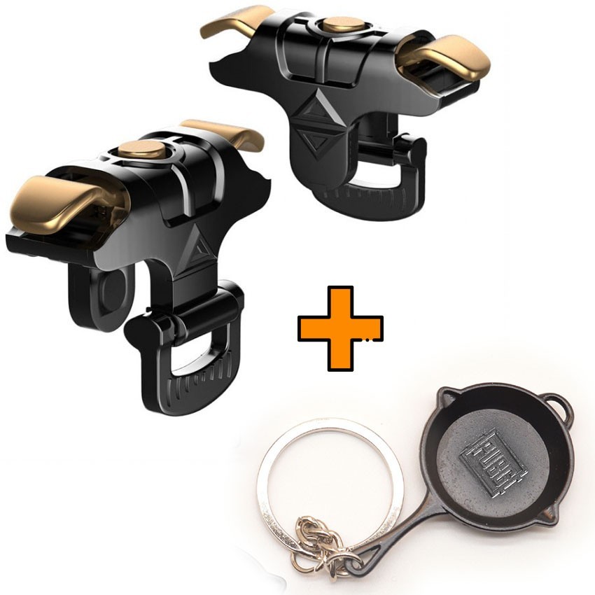 

Игровые контроллеры Marpiel Gold Bull (геймпад триггеры курки для смартфона для PUBG) + сковородка