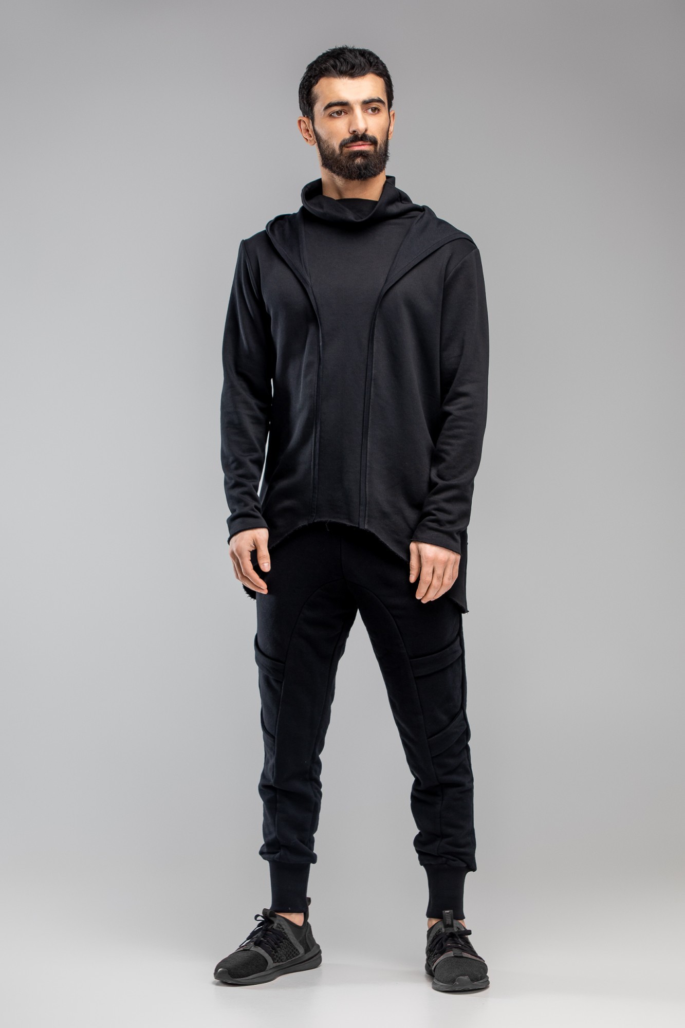 

Свитшот Midnight A0219 Geometric hoodie  Черный, Свитшот Midnight A0219 Geometric hoodie S Черный