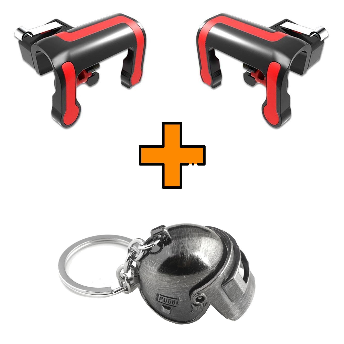 

Игровые контроллеры Marpiel MX Black (геймпад триггеры курки для смартфона для PUBG) + шлем 3 уровня