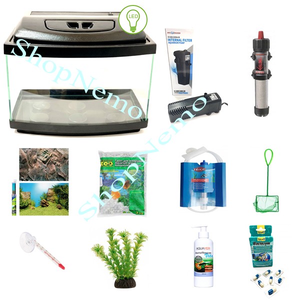 

Аквариумный набор Zoocool 800-350-500 (140л) 6мм овальный LED-E14 прозрачный силикон