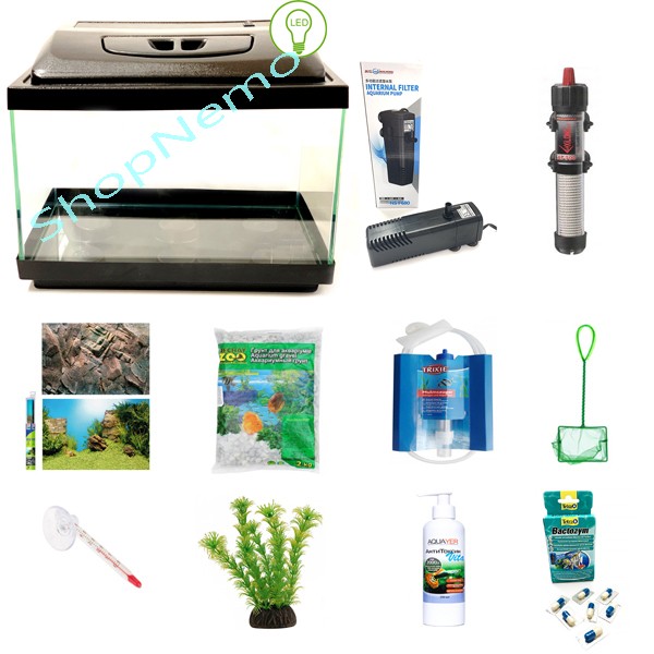 

Аквариумный набор Zoocool 800-350-500 (140л) 6мм прямоугольный LED-E14 прозрачный силикон