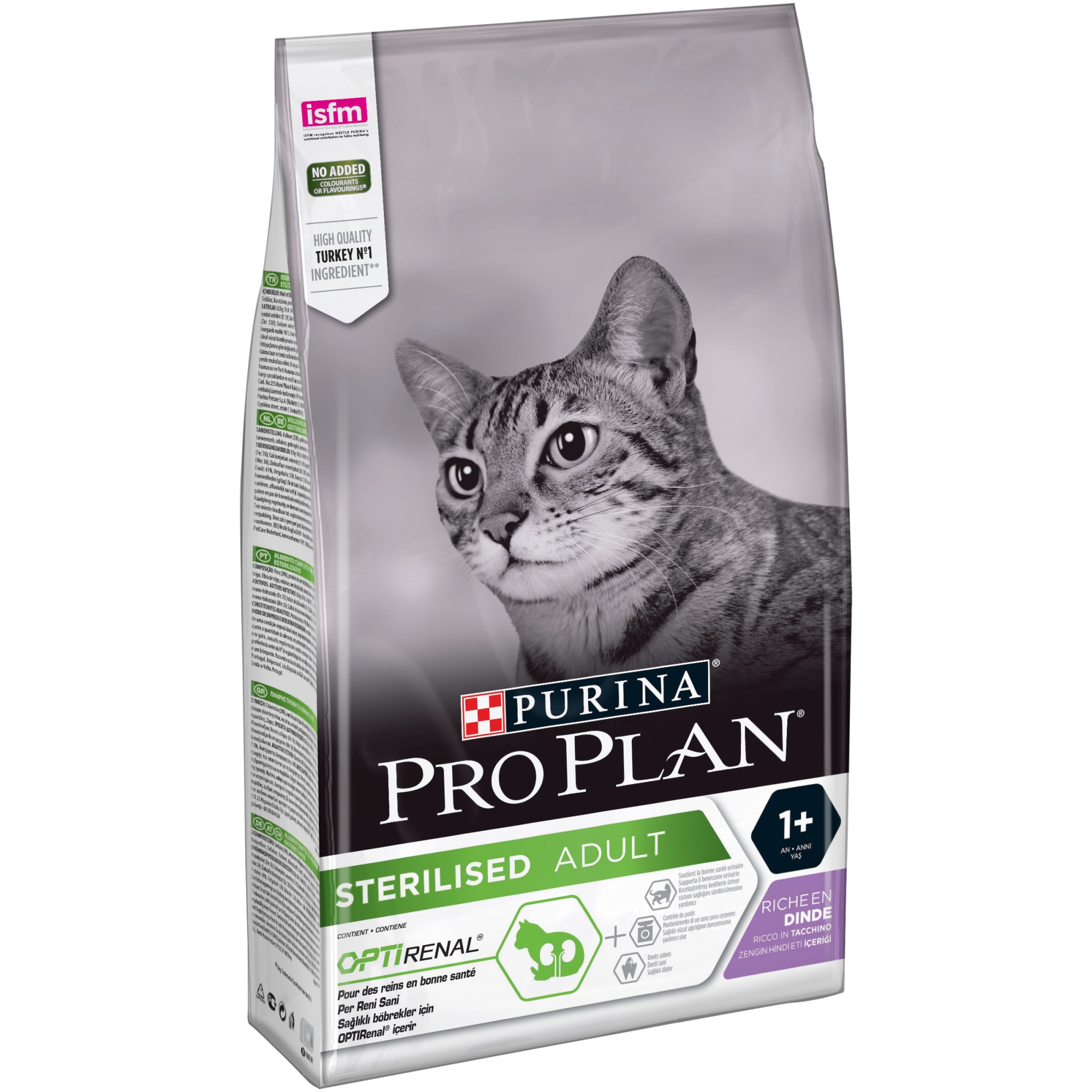 

Сухой корм для котов Purina Pro Plan Sterilised с индейкой 10 кг