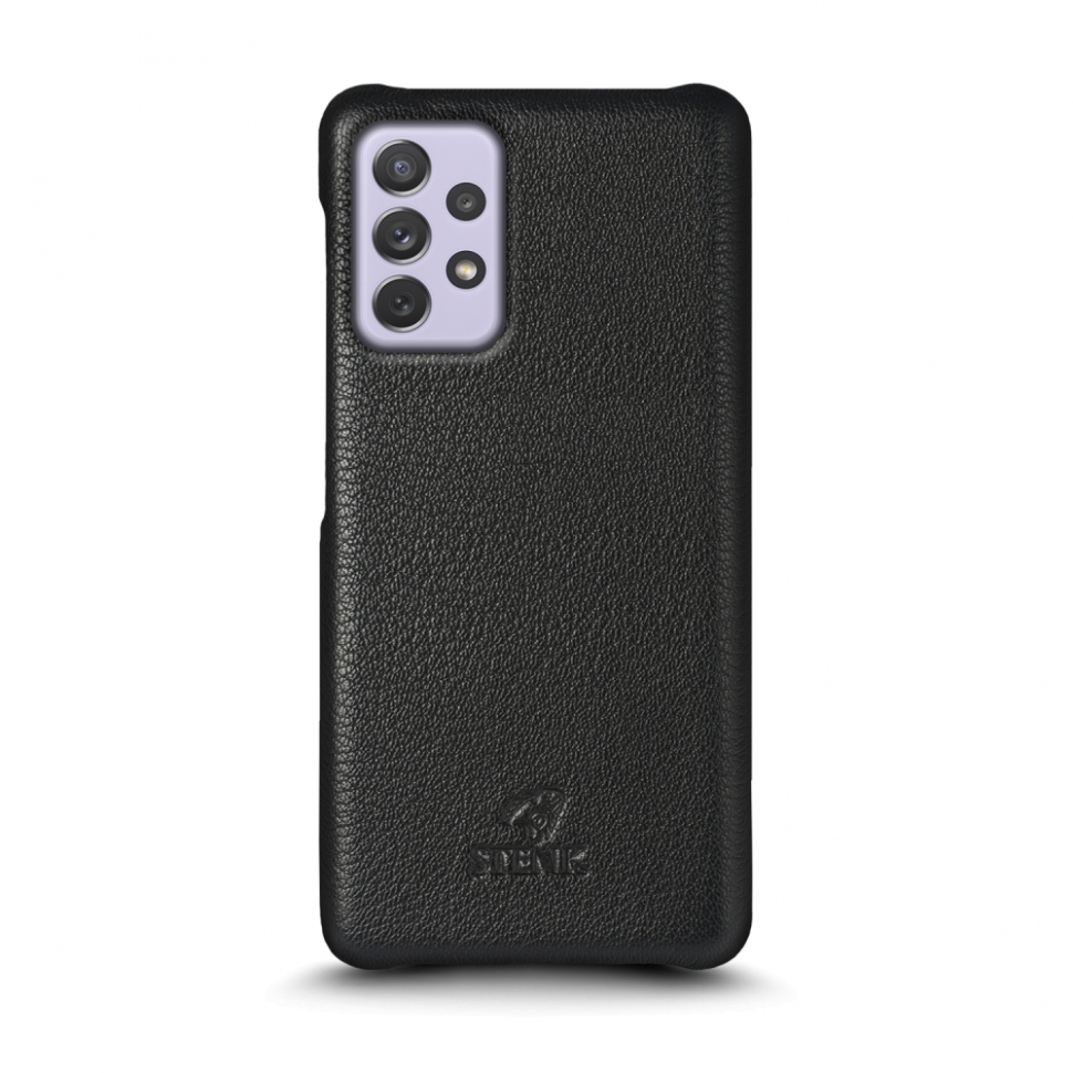 

Кожаная накладка Stenk Cover для Samsung Galaxy A52 Чёрная