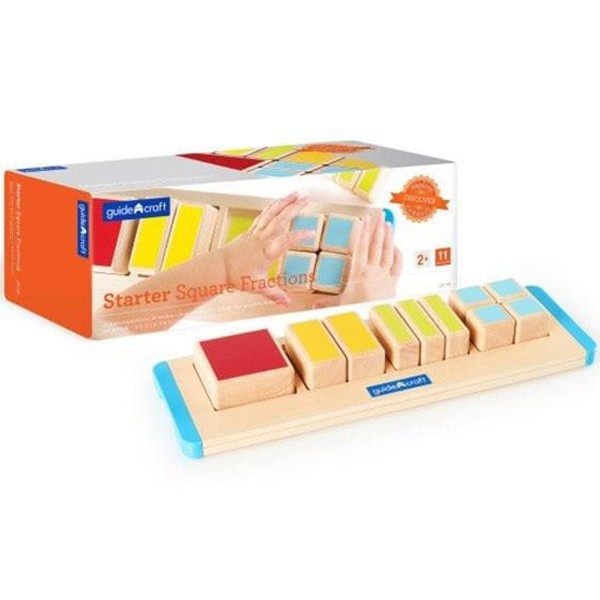

Деревянный пазл-сортер Guidecraft Manipulatives Части квадрата цветные