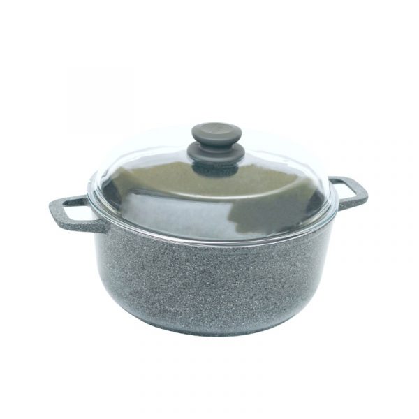 

Кастрюля Granite Gray с крышкой 5л Биол