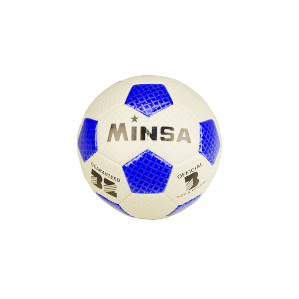 

Мяч футбольный для детей Minsa Metr+, виниловый, 18,3 см, синий