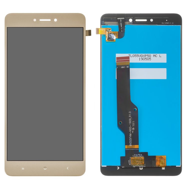 

Дисплей для Xiaomi Redmi Note 4X с сенсором золотой