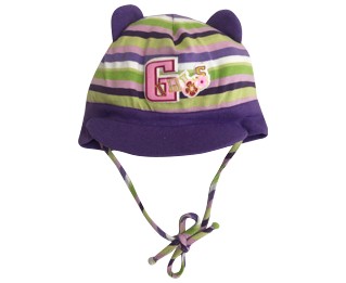 

Демисезонная шапка с завязками Maja Zuzia 14 42 см Фиолетовый 9798