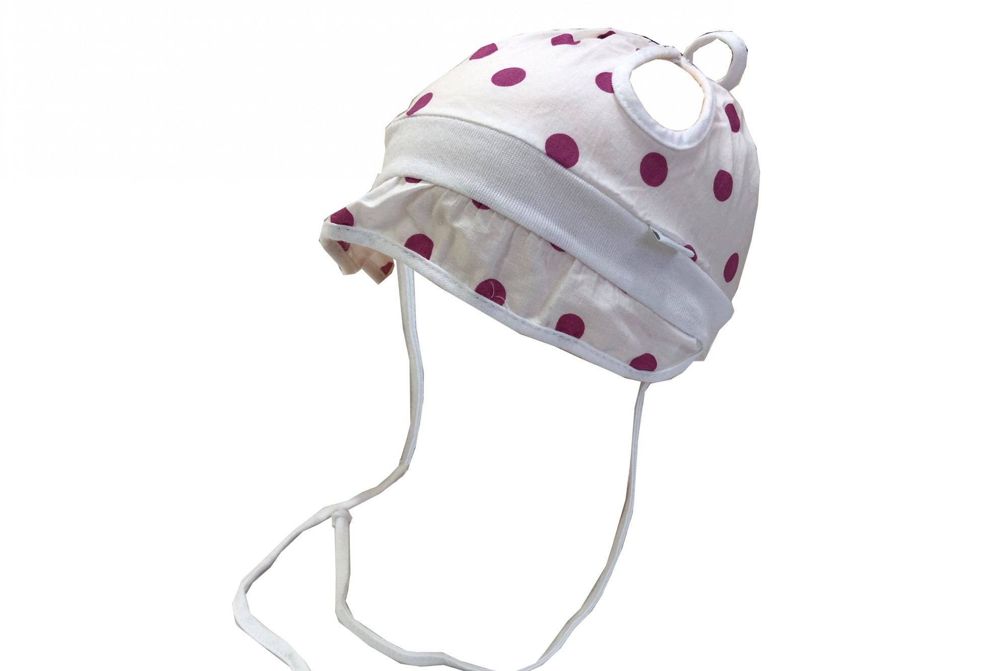 

Шапка на завязках Maja Stilo14 48 см Белый 10049