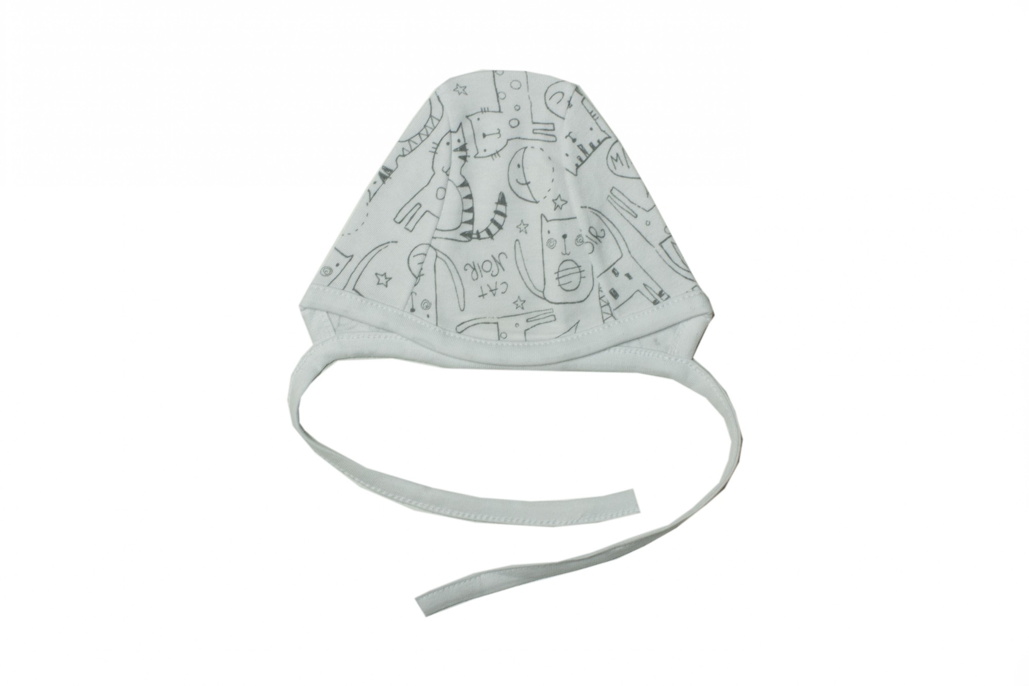 

Шапочка на завязках Migliori ZOO 44 см Белый 8661