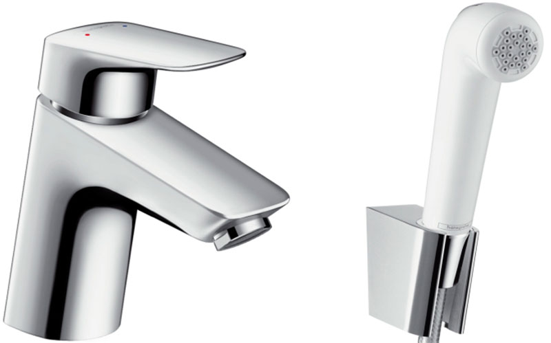 

Cмеситель для раковины HANSGROHE Logis 71290000 с гигиеническим душем