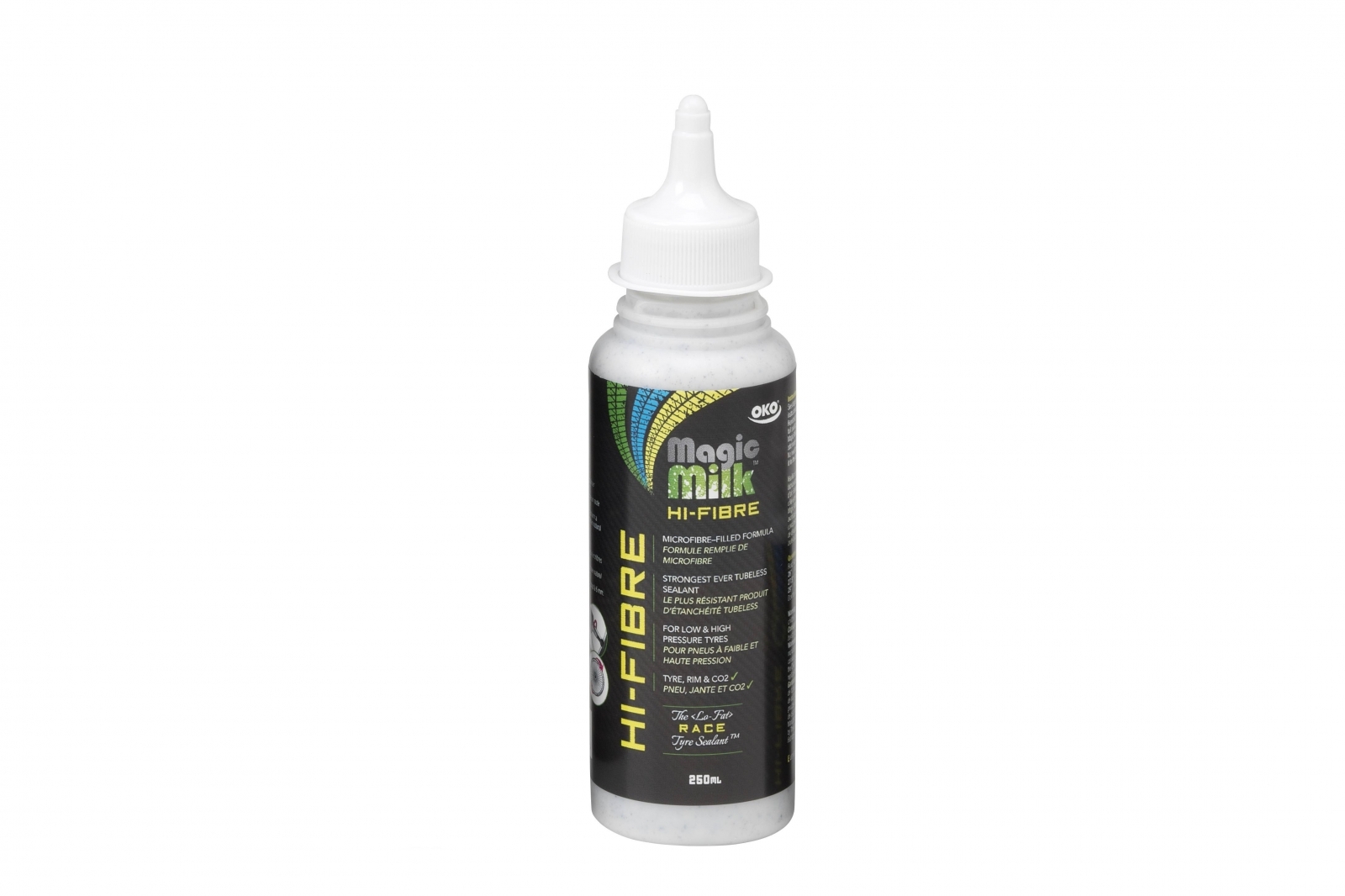 

Герметик OKO Magik Milk Hi-fiber Race для камер и бескамерных покрышек 250ml