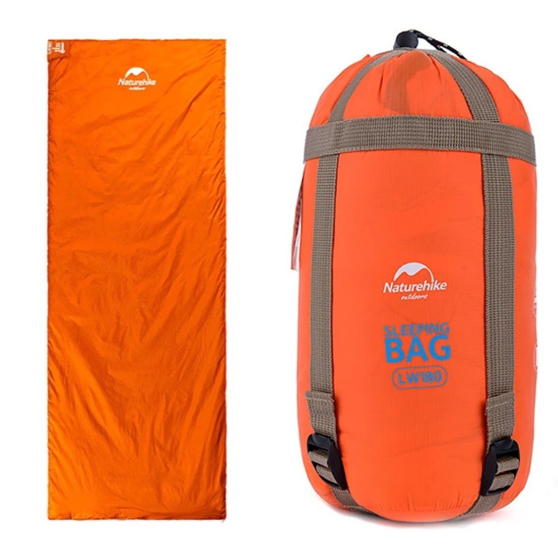 

Спальный мешок Naturehike LW180 Одноместный (оранжевый)