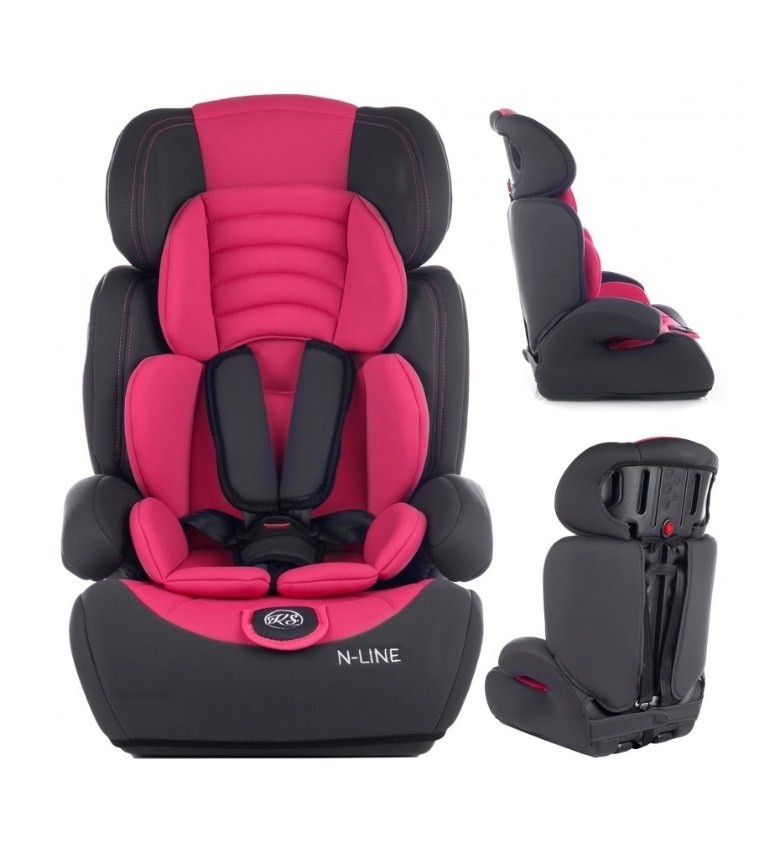 

Автокресло + бустер 9-36 кг III - группа KINDERSAFETY N-LINE розовый 3 в 1 kp0101pink