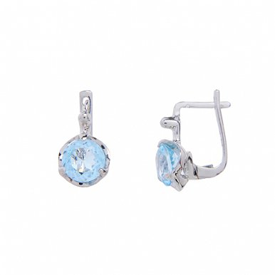 

Серьги из серебра с топазами 146672