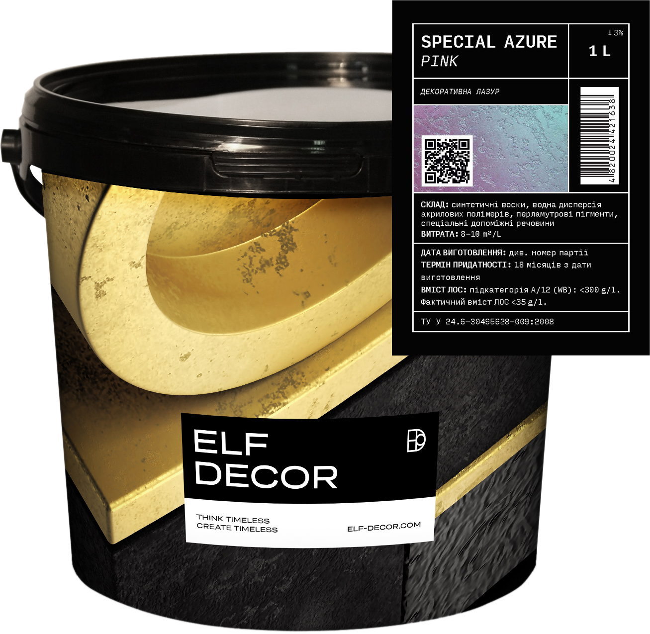 

Декоративная лазурь Elf Decor Special Azure 1 л Gold (mba10d131az)
