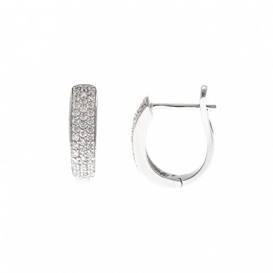 

Серьги из серебра с куб. циркониями 143989