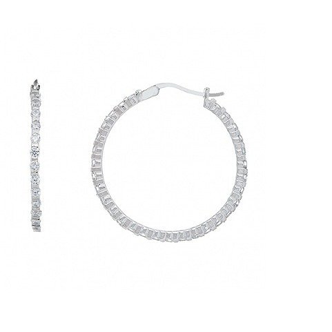 

Серьги из серебра с куб. циркониями 145010