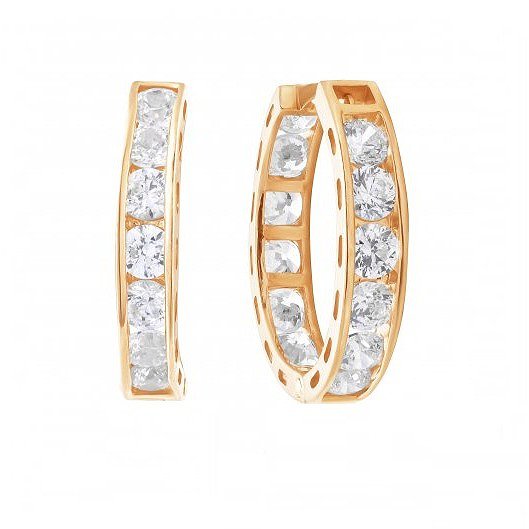 

Серьги из красного золота с Swarovski Zirconia 1511739