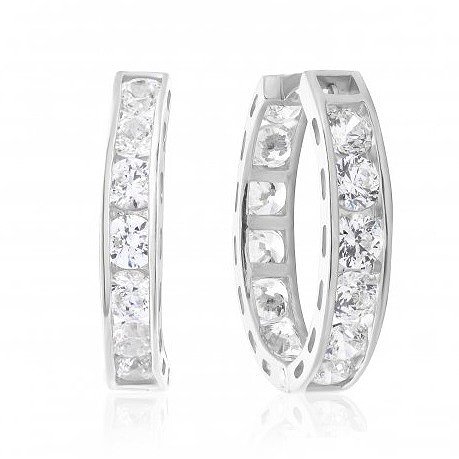 

Серьги из белого золота с Swarovski Zirconia 1530146