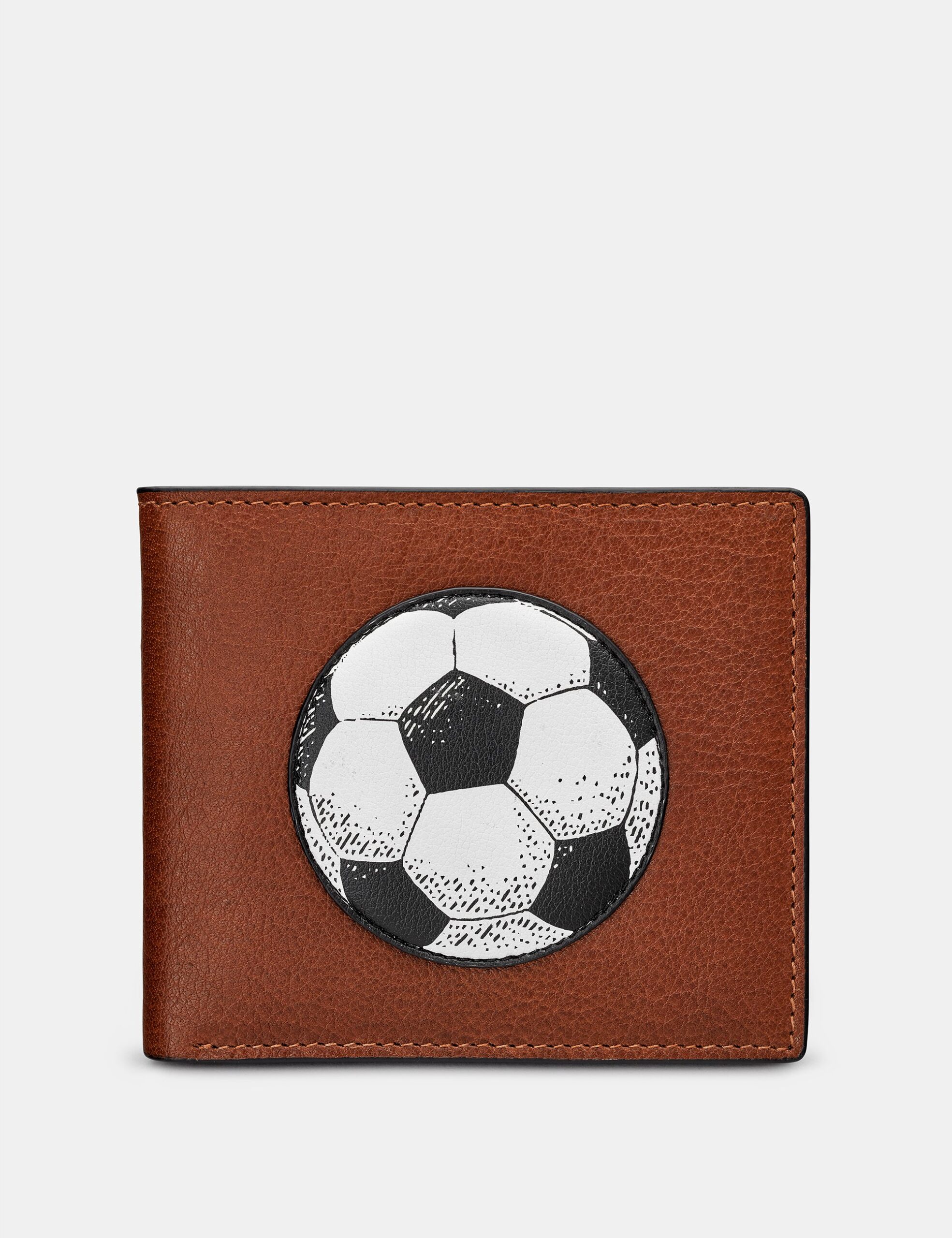 

Коричневий шкіряний гаманець Football
