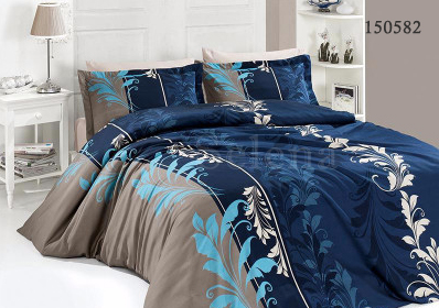 

Комплект постельного белья Selena Бязь Light Триада Blue полуторный 150582