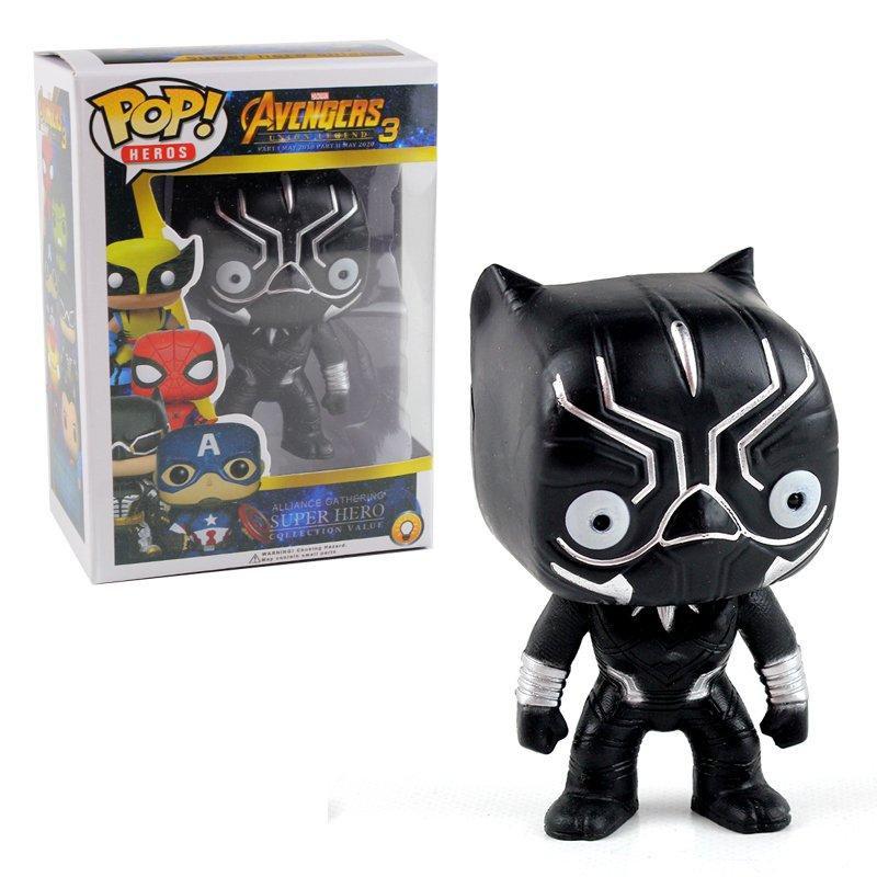 

Коллекционная Игровая Фигурка Черная пантера со светом Фанко Поп, 10 см, ПВХ - Funko POP Marvel Avengers Black Panter