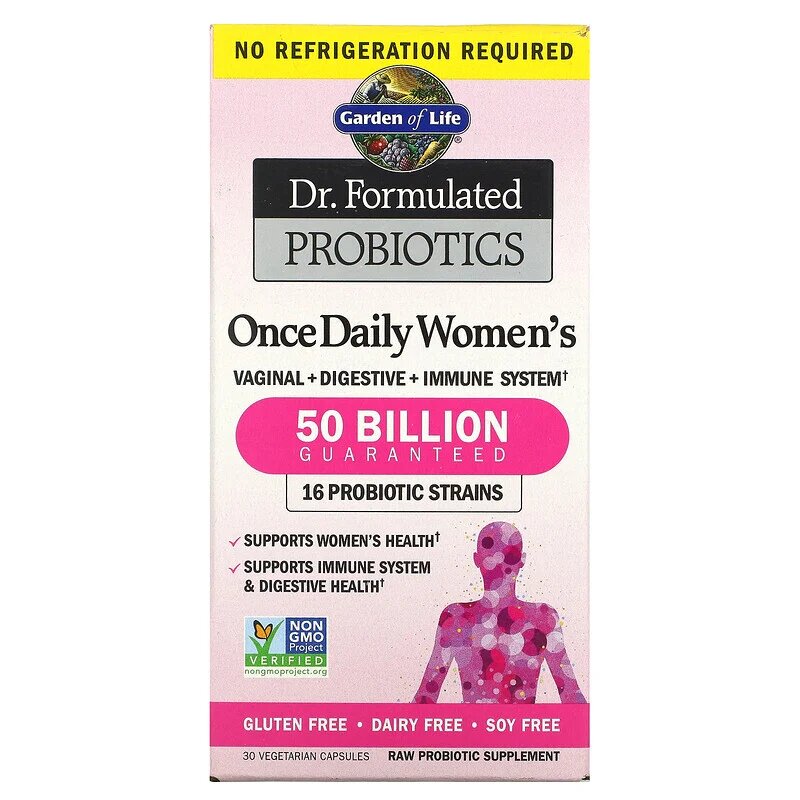 

Специальный продукт Garden of Life Dr. Formulated Probiotics Once Daily Women's 50 Billion 30 капсул (4384303408)