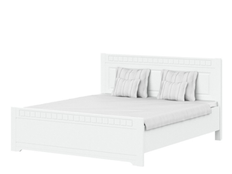 

Двухспальная кровать Decodom Type P 160 Tirol 160х200 без ламелей arctic white (tirol 160a)