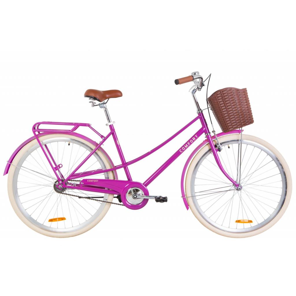 

Велосипед Дорожник 28" COMFORT FEMALE рама-19,5" St 2020 фиолетовый, багажник+к (OPS-D-28-160)
