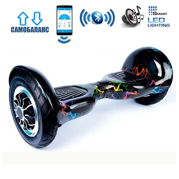 

Гироборд Smart Balance Wheel U10 Premium +Autobalance +Арр 10" Цветные молнии (4607648)