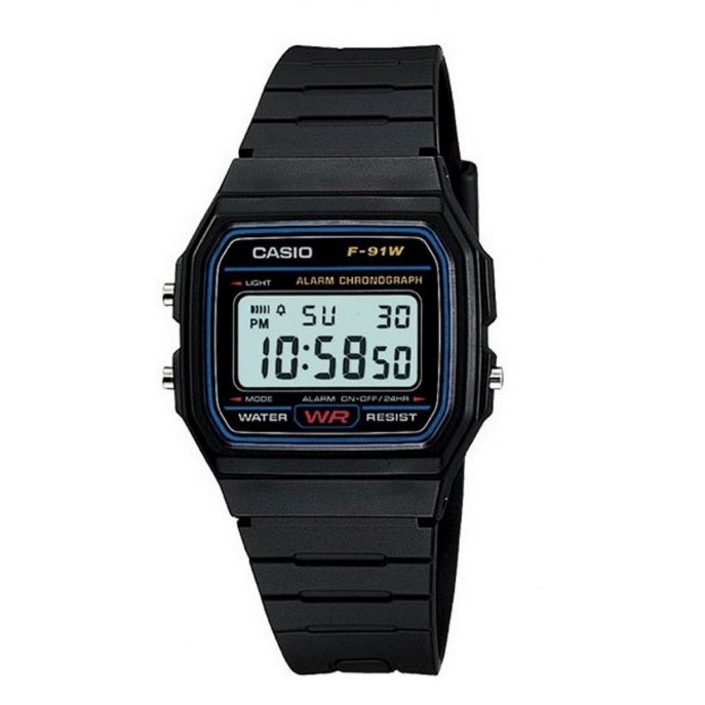 

Мужские электронные часы Casio Black наручные спортивные на полимеровом ремешке + коробка (1006-1853)