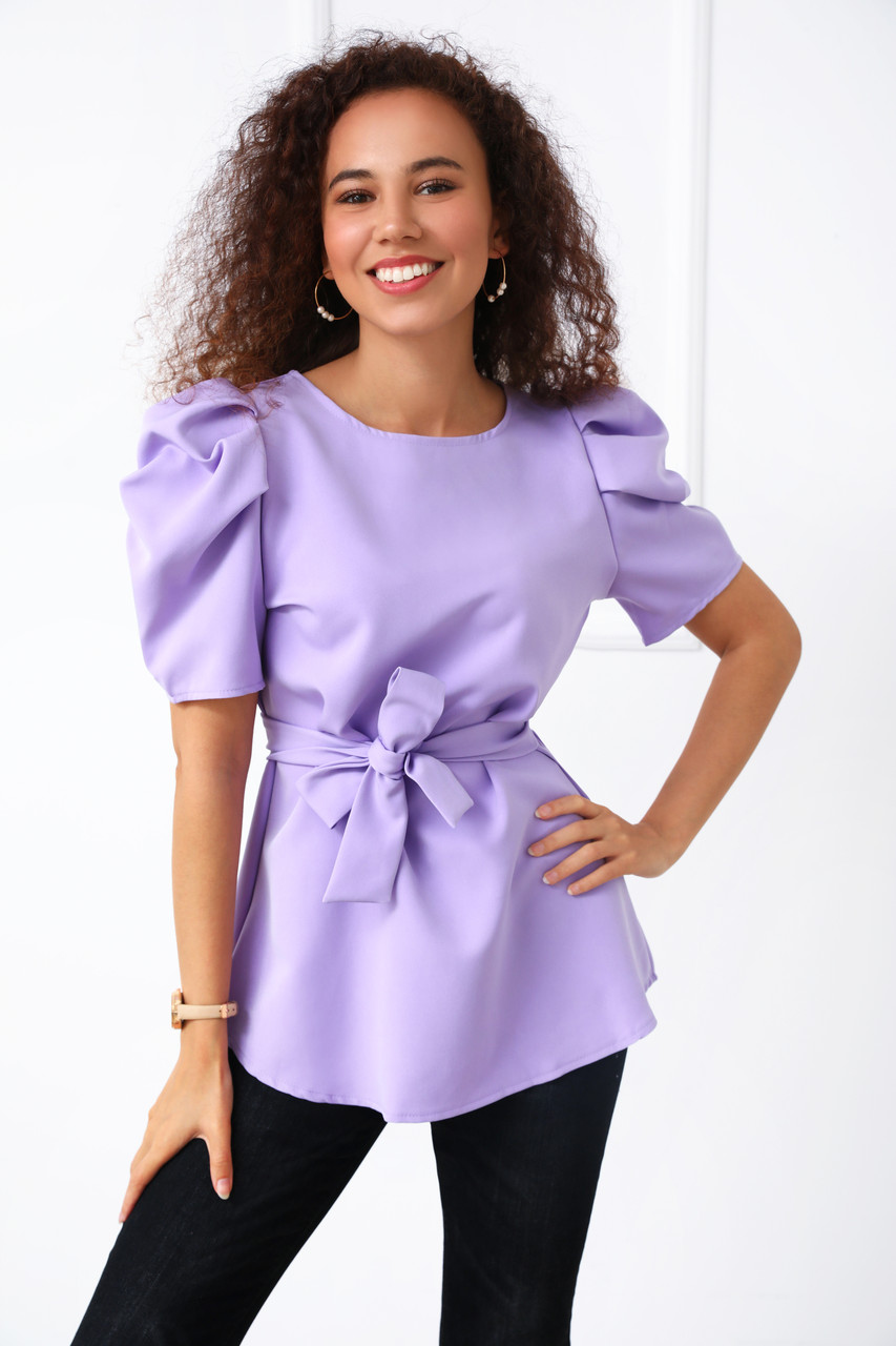

Блуза с короткими рукавами Fashion Girl "Betty" - лиловый, Блуза с короткими рукавами Fashion Girl "Betty" 46-48 лиловый