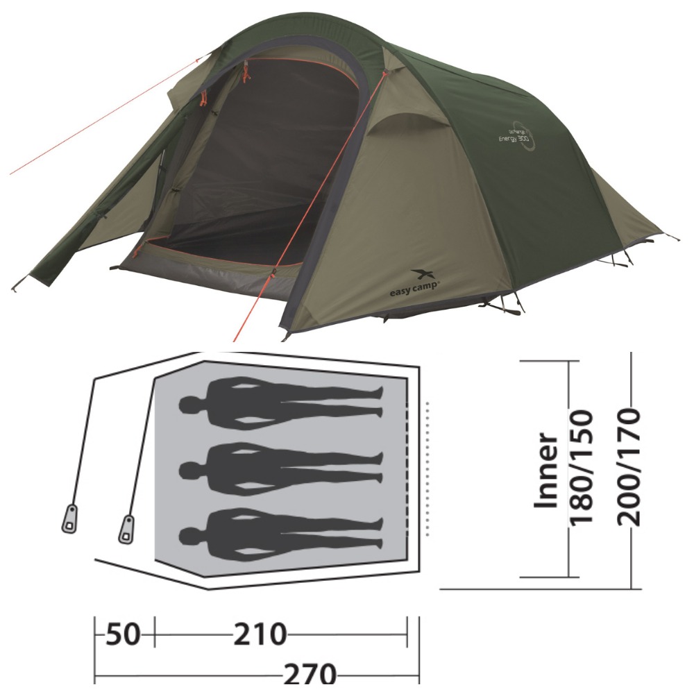 

Палатка Easy Camp Energy 300 Rustic Green (120389)
