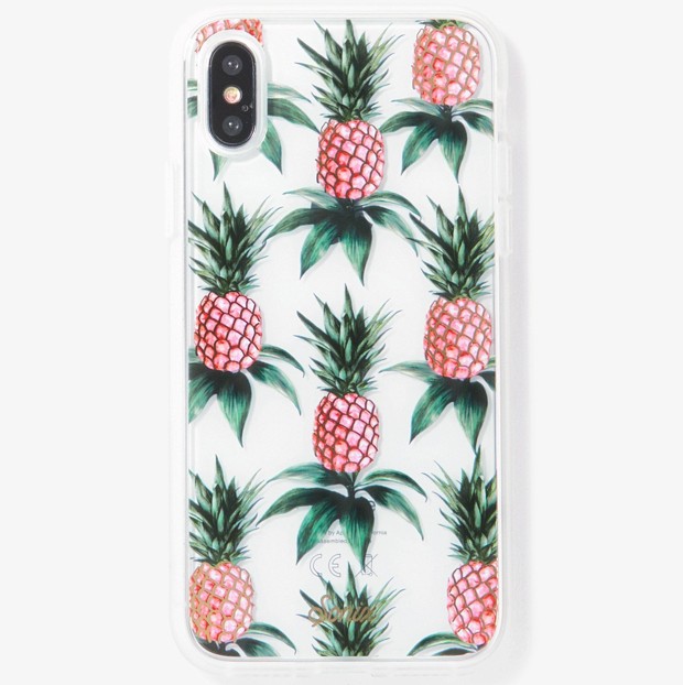 

​Защитный чехол накладка Sonix clear coat Apple Iphone X Iphone Xs 5.8″ Pink Pineapple