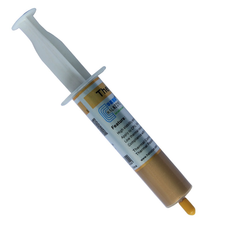 

Карбоновая нано термопаста HY610 x 30г TU золотая 3,05W