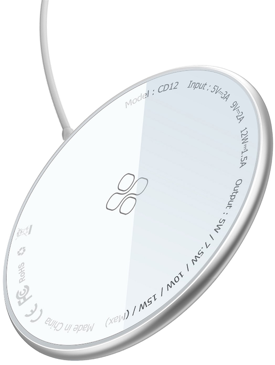 

Беспроводное зарядное устройство Promate MagTag-15W Silver (magtag-15w.silver)
