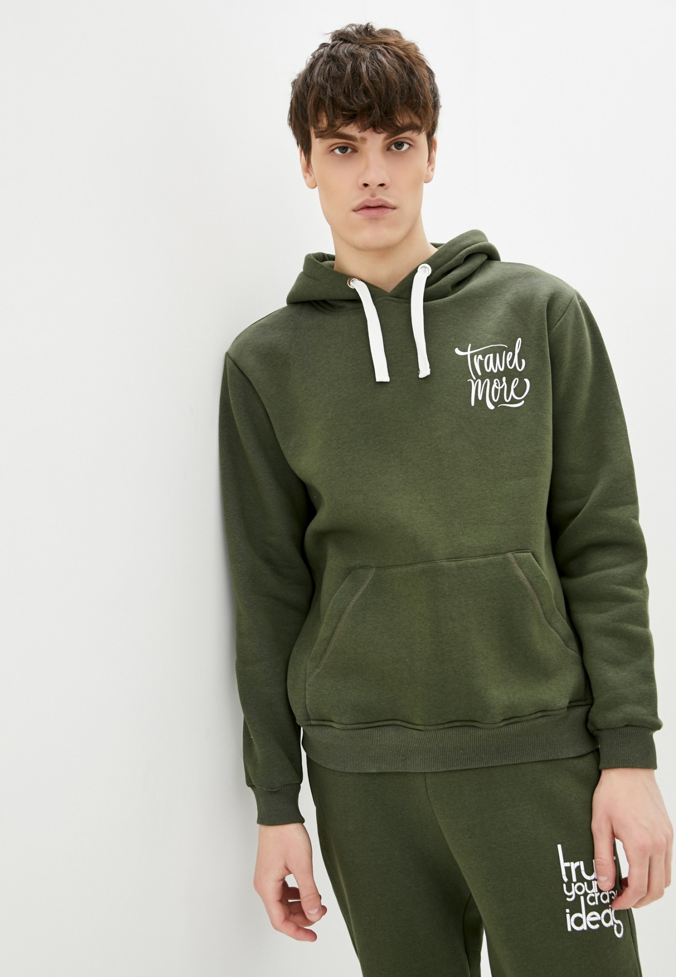 

Худи утепленное Daria Karpiuk Travel more XL Хаки (HOM021TH02CTPO-XL)