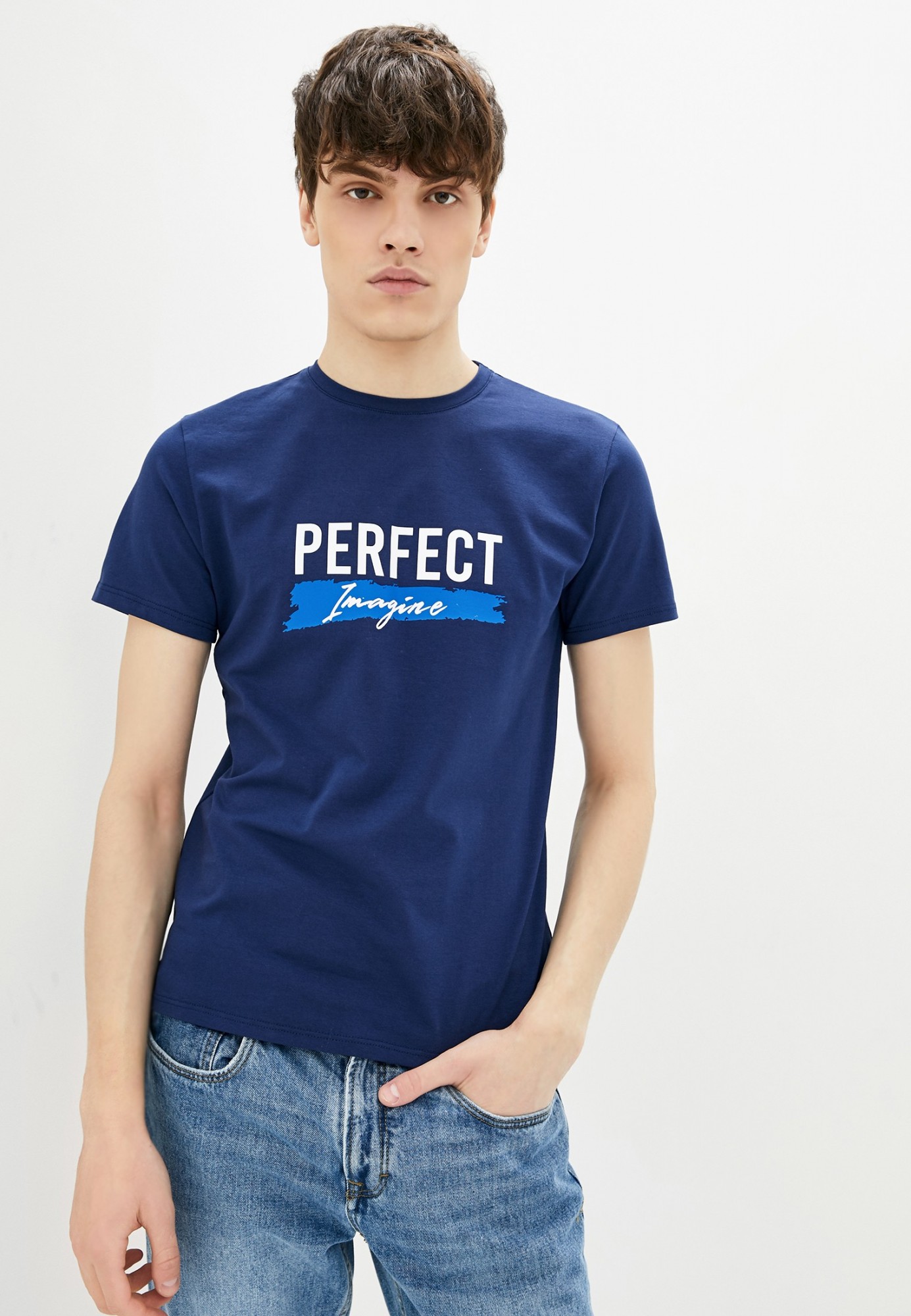 

Футболка Daria Karpiuk Perfect imagine S Темно-синяя (TSM002PB01CTEL-S)