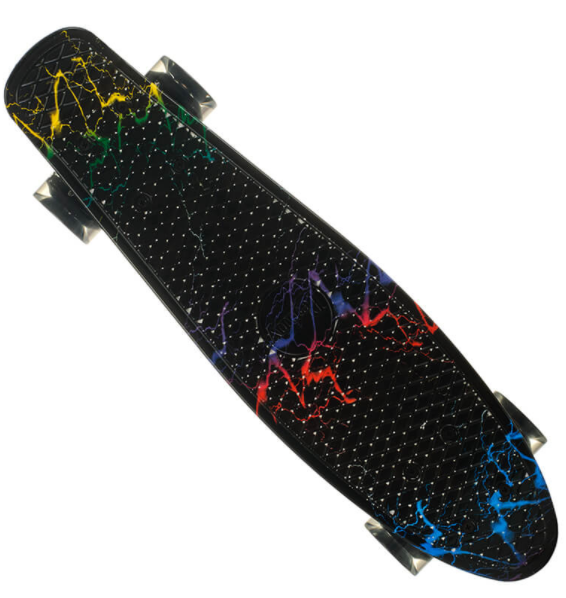 

Пени Борд детский с светящимися колесами. Скейт Penny Board, молния