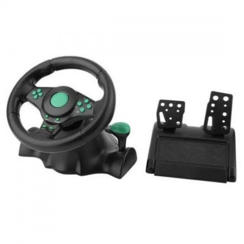 

Игровой мультимедийный универсальный руль Vibration Steering Wheel PS3/PS2/PC/USB