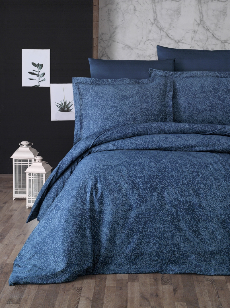 

Постельное белье Cotton Satin 200 х 220 см Neva Oil Blue First Choice k-1940-83