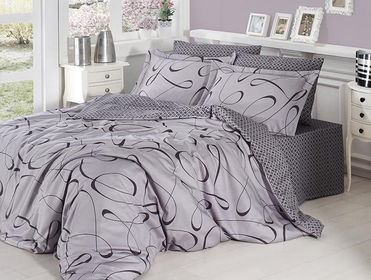 

Постельное белье Cotton Satin 160 х 220 см Calisto Gri First Choice k-31089