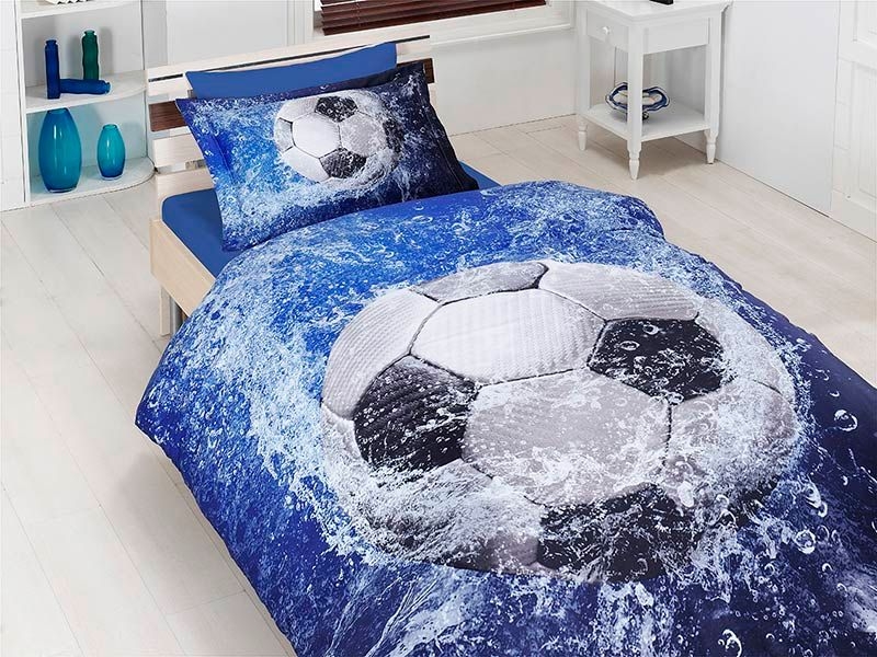 

Постельное белье 3D Satin 160×220 Digital Series Football First Choice k-3D-10