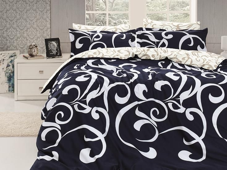 

Постельное белье Cotton Satin 200 х 220 см Ruya Lacivert First Choice k-1940-64-200