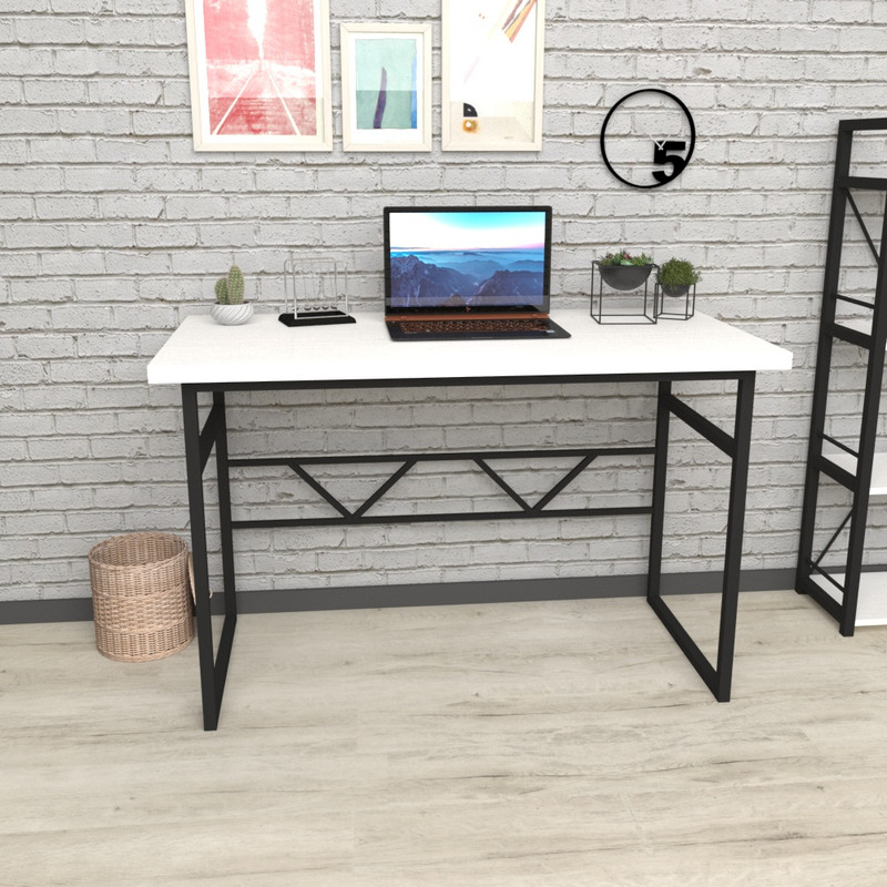 

Компьютерный стол LoftMLT S111 75x120x60 ЛДСП Белый Элит 32мм