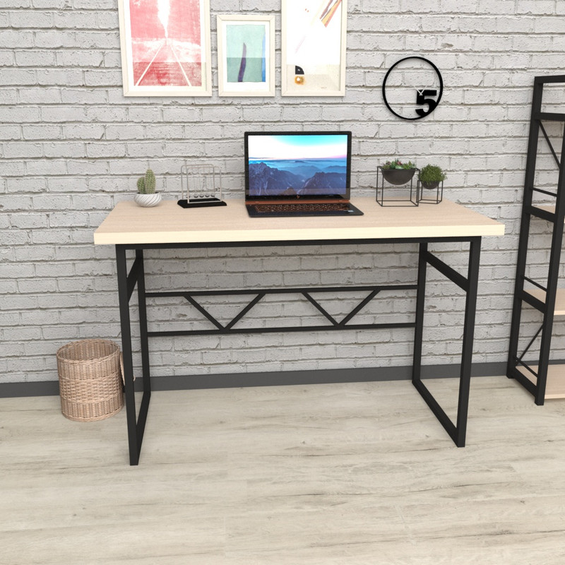 

Компьютерный стол LoftMLT S111 75x120x60 ЛДСП Дуб Молочный 32мм