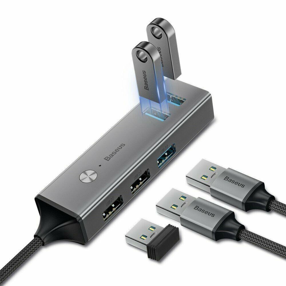 

USB-хаб адаптер BASEUS 3 USB3.0 + 2 USB2.0