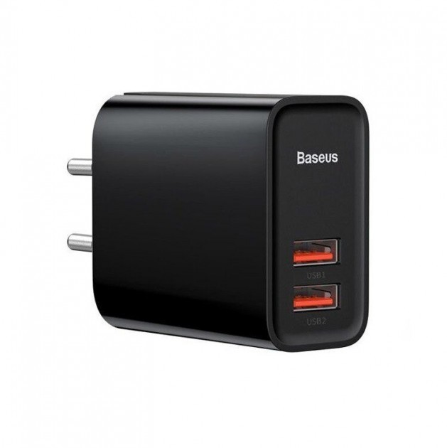 

Зарядное устройство Baseus Quick Charge 3.0 2USB 30W/5A для iPad|Macbook|Samsung|Xiaomi|Huawei